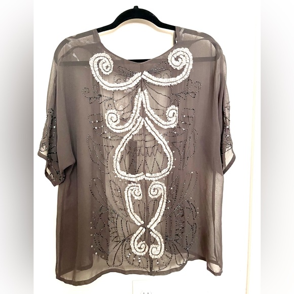 Buckle BKE Boutique Sheer Blouse NWT - Picture 1 of 10